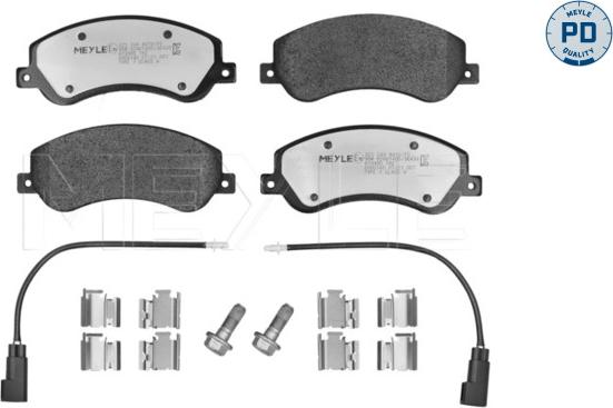 Meyle 025 244 8419/PD - Bremžu uzliku kompl., Disku bremzes www.autospares.lv