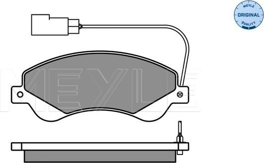 Meyle 025 244 8518/W - Bremžu uzliku kompl., Disku bremzes www.autospares.lv