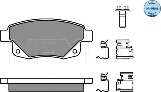 Meyle 025 244 8617/W - Bremžu uzliku kompl., Disku bremzes www.autospares.lv