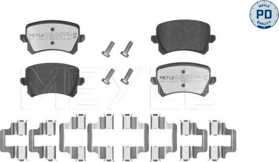 Meyle 025 244 8317/PD - Bremžu uzliku kompl., Disku bremzes autospares.lv