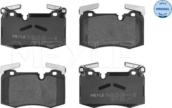 Meyle 025 244 7814 - Bremžu uzliku kompl., Disku bremzes www.autospares.lv