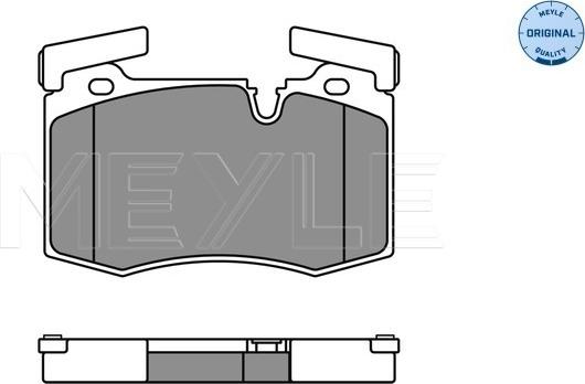 Meyle 025 244 7814 - Bremžu uzliku kompl., Disku bremzes www.autospares.lv