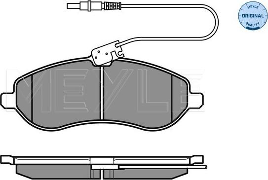 Meyle 025 245 9518/W - Bremžu uzliku kompl., Disku bremzes autospares.lv