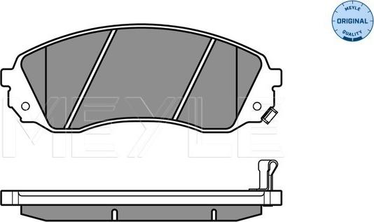 Meyle 025 245 9717/W - Bremžu uzliku kompl., Disku bremzes www.autospares.lv