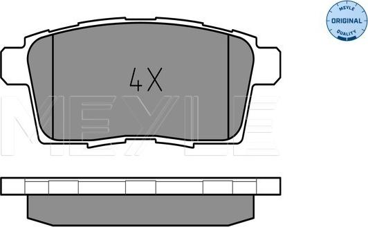 Meyle 025 245 4517 - Brake Pad Set, disc brake www.autospares.lv