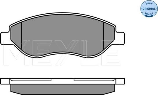 Meyle 025 245 5019/W - Bremžu uzliku kompl., Disku bremzes autospares.lv