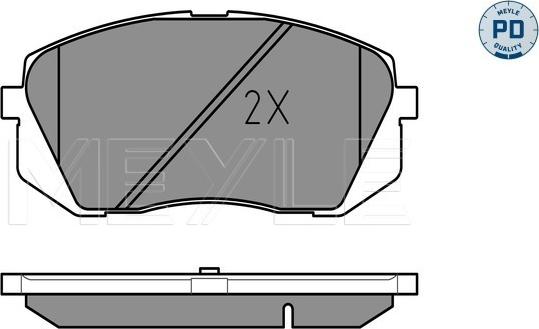 Meyle 025 245 0116/PD - Bremžu uzliku kompl., Disku bremzes www.autospares.lv