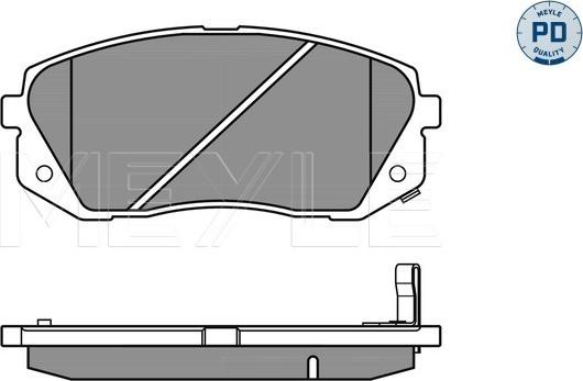 Meyle 025 245 0116/PD - Bremžu uzliku kompl., Disku bremzes www.autospares.lv