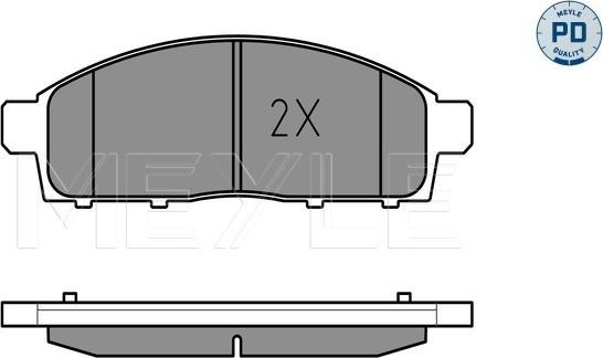 Meyle 025 245 2916/PD - Bremžu uzliku kompl., Disku bremzes www.autospares.lv