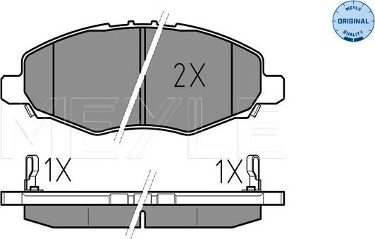 Meyle 025 245 2316/W - Bremžu uzliku kompl., Disku bremzes autospares.lv