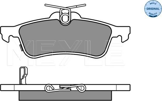 Meyle 025 245 7415/W - Bremžu uzliku kompl., Disku bremzes autospares.lv