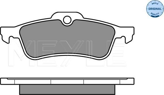 Meyle 025 245 7415/W - Bremžu uzliku kompl., Disku bremzes autospares.lv