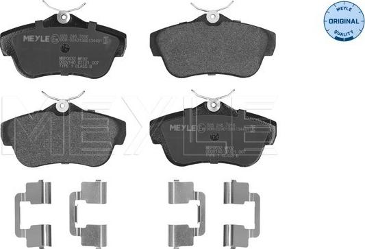 Meyle 025 245 7816 - Brake Pad Set, disc brake www.autospares.lv