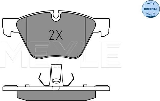 Meyle 025 246 9719 - Тормозные колодки, дисковые, комплект www.autospares.lv