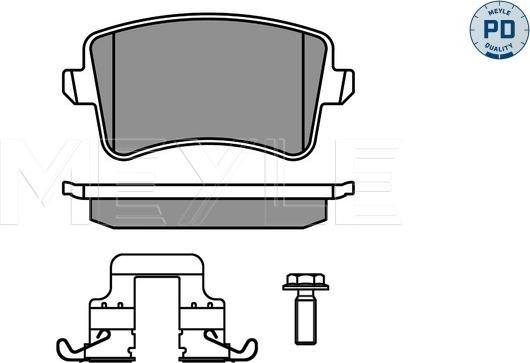 Meyle 025 246 0617-1/PD - Bremžu uzliku kompl., Disku bremzes www.autospares.lv