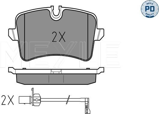 Meyle 025 246 0617/PD - Bremžu uzliku kompl., Disku bremzes www.autospares.lv