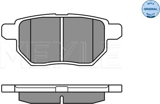 Meyle 025 246 1015/W - Brake Pad Set, disc brake www.autospares.lv