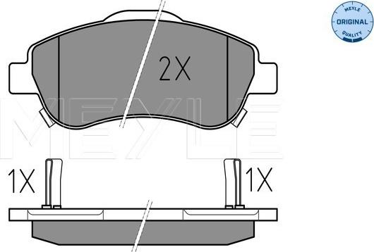 Meyle 025 246 3819/W - Brake Pad Set, disc brake www.autospares.lv