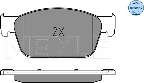 Meyle 025 246 2318/W - Bremžu uzliku kompl., Disku bremzes www.autospares.lv