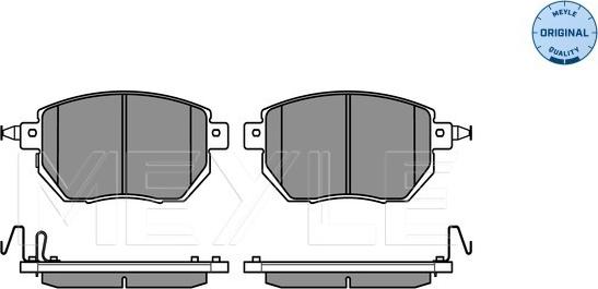 Meyle 025 240 5615/W - Brake Pad Set, disc brake www.autospares.lv