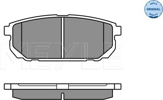 Meyle 025 240 5815/W - Bremžu uzliku kompl., Disku bremzes autospares.lv