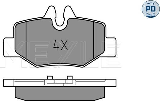 Meyle 025 240 0817/PD - Bremžu uzliku kompl., Disku bremzes www.autospares.lv