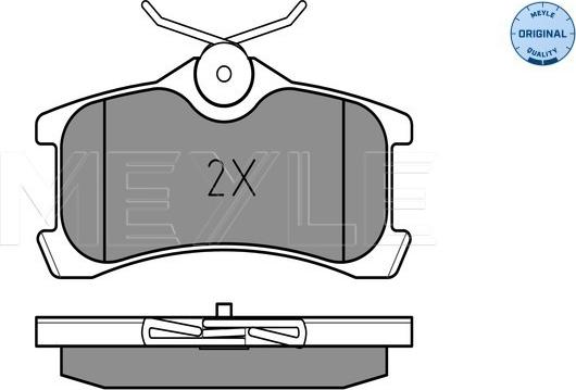 Meyle 025 240 1314/W - Brake Pad Set, disc brake www.autospares.lv