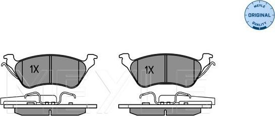 Meyle 025 240 3616/W - Bremžu uzliku kompl., Disku bremzes www.autospares.lv