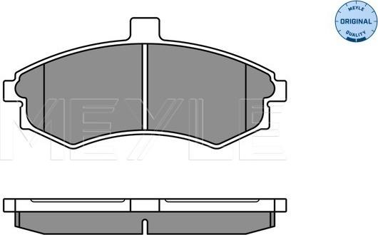 Meyle 025 240 3117/W - Bremžu uzliku kompl., Disku bremzes autospares.lv