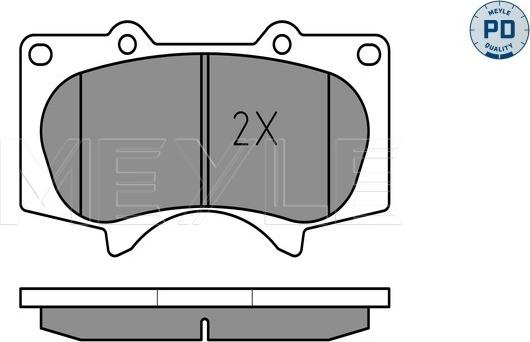 Meyle 025 240 2417/PD - Bremžu uzliku kompl., Disku bremzes autospares.lv