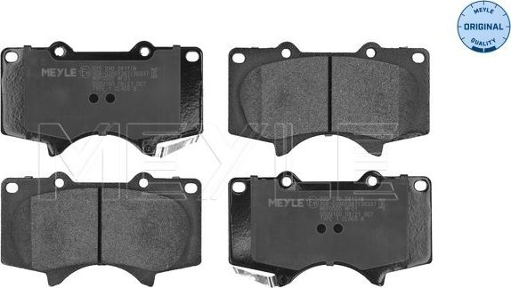 Meyle 025 240 2417/W - Brake Pad Set, disc brake www.autospares.lv