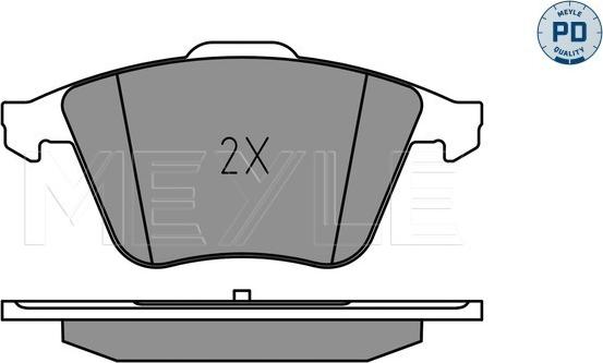 Meyle 025 240 2120/PD - Bremžu uzliku kompl., Disku bremzes www.autospares.lv