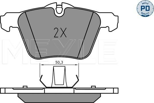 Meyle 025 240 7920/PD - Bremžu uzliku kompl., Disku bremzes autospares.lv