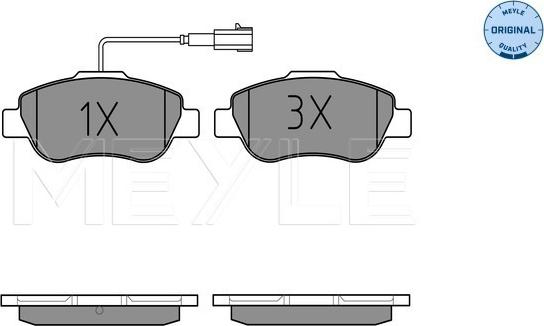 Meyle 025 240 7218 - Brake Pad Set, disc brake www.autospares.lv