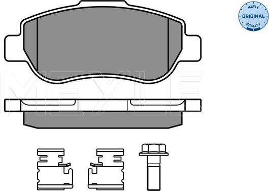 Meyle 025 240 7217/W - Тормозные колодки, дисковые, комплект www.autospares.lv