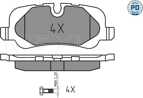 Meyle 025 241 9217/PD - Bremžu uzliku kompl., Disku bremzes www.autospares.lv