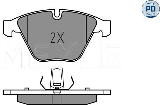 Meyle 025 241 6120/PD - Brake Pad Set, disc brake www.autospares.lv