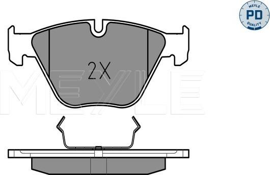 Meyle 025 241 6120/PD - Bremžu uzliku kompl., Disku bremzes www.autospares.lv