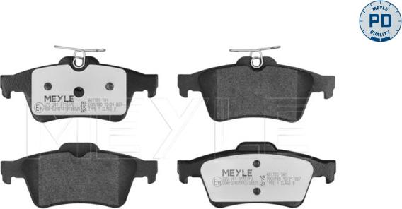 Meyle 025 241 3716/PD - Brake Pad Set, disc brake www.autospares.lv