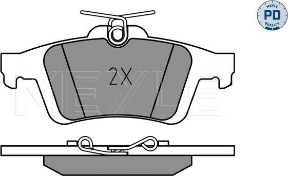 Meyle 025 241 3717/PD - Brake Pad Set, disc brake www.autospares.lv