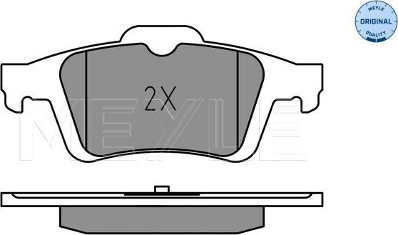 Meyle 025 241 3717 - Brake Pad Set, disc brake www.autospares.lv