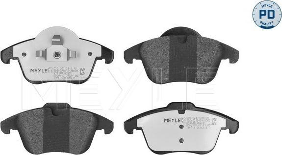 Meyle 025 241 2319/PD - Brake Pad Set, disc brake www.autospares.lv