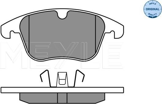 Meyle 025 241 2319 - Тормозные колодки, дисковые, комплект www.autospares.lv