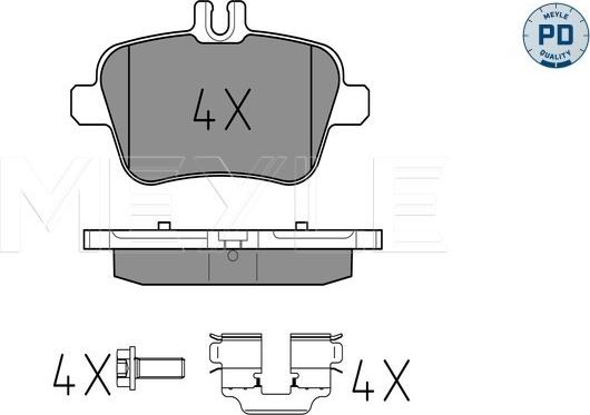 Meyle 025 248 4818/PD - Bremžu uzliku kompl., Disku bremzes www.autospares.lv