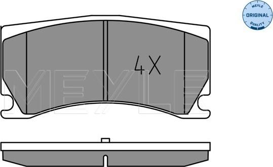 Meyle 025 248 5115 - Bremžu uzliku kompl., Disku bremzes www.autospares.lv