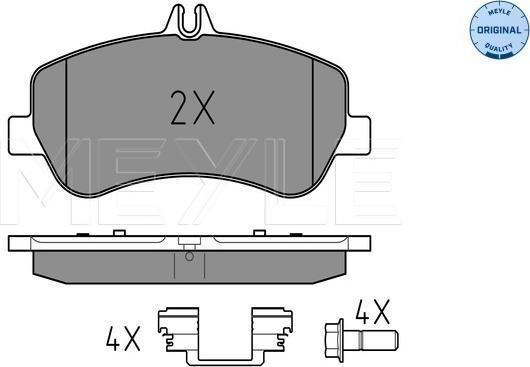 Meyle 025 248 6720 - Bremžu uzliku kompl., Disku bremzes www.autospares.lv