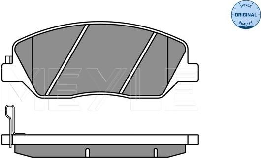 Meyle 025 243 5117/W - Bremžu uzliku kompl., Disku bremzes www.autospares.lv