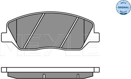 Meyle 025 243 5117/W - Bremžu uzliku kompl., Disku bremzes www.autospares.lv