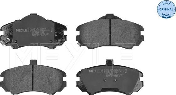 Meyle 025 243 6917/W - Brake Pad Set, disc brake www.autospares.lv