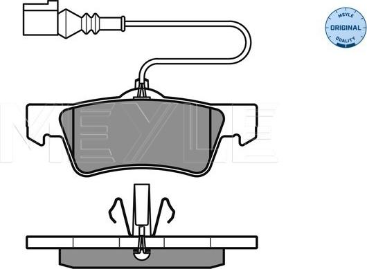 Meyle 025 243 6719/W - Brake Pad Set, disc brake www.autospares.lv